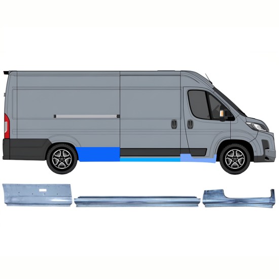 Set di pannelli di riparazione per Toyota Proace Max 2024- / Destra 16758