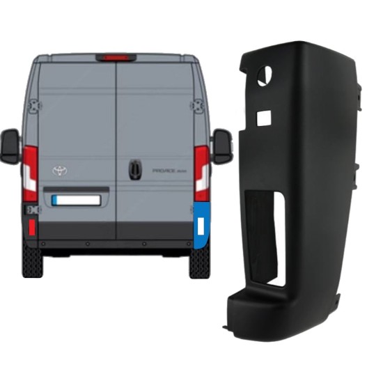 Angolo paraurti posteriore 180 gradi per Toyota Proace Max 2024- / Destra 15942