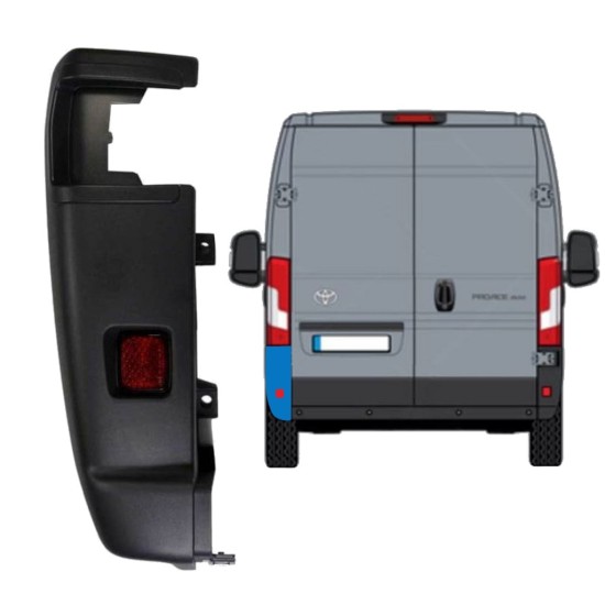 Angolo paraurti posteriore 270 gradi per Toyota Proace Max 2024- / Sinistra 15939