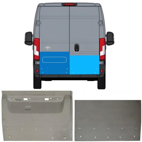 Pannello di riparazione porta posteriore per Toyota Proace Max 2024- / Sinistra+Destra 16726