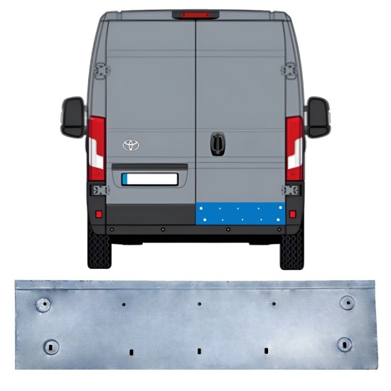 Pannello di riparazione porta posteriore per Toyota Proace Max 2024- / Destra 16722