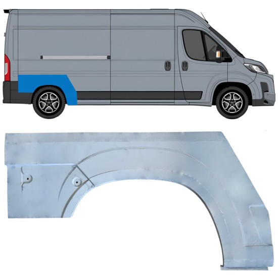 Pannello di riparazione parafango posteriore per Toyota Proace Max 2024- / Destra 16953