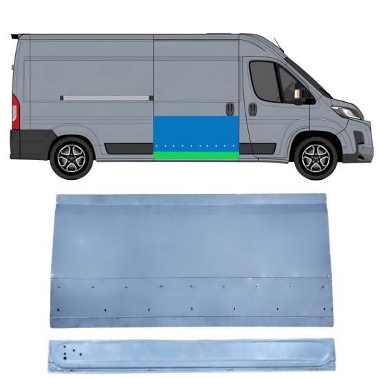Pannello di riparazione esterno inferiore porta scorrevole per Toyota Proace Max 2024- / Destra 16677