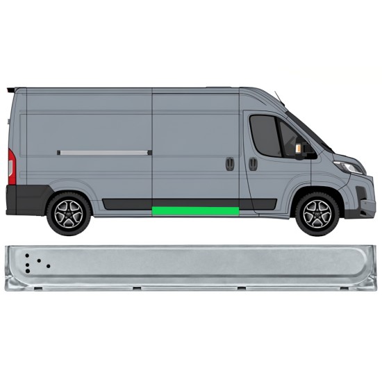 Pannello di riparazione porta scorrevole interno per Toyota Proace Max 2024- / Destra 17046