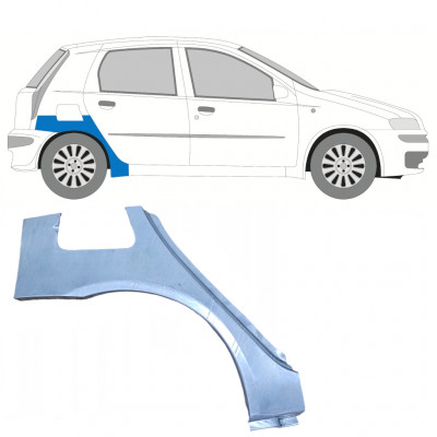 Pannello di riparazione parafango posteriore per Fiat Punto 2 1999-2010 / Destra 7271