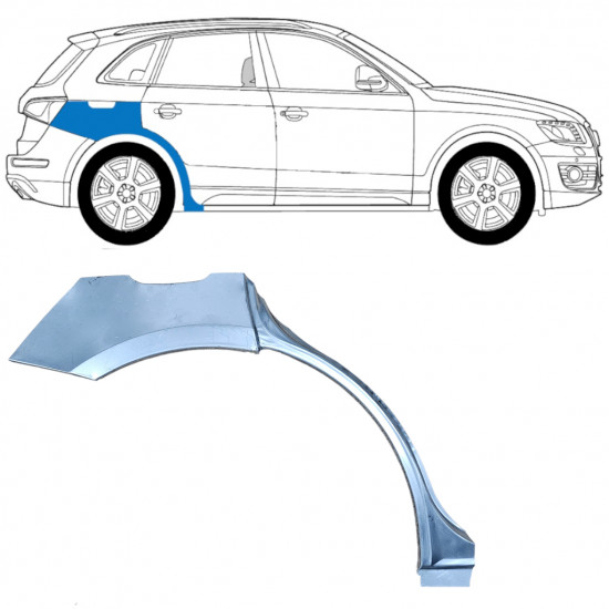 Pannello di riparazione parafango posteriore per Audi Q5 2008-2012 / Destra 11400