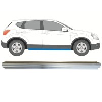 Pannello di riparazione sottoporta lamiera per Nissan Qashqai 2007-2013 / Sinistra = Destra (simmetrico) 14981
