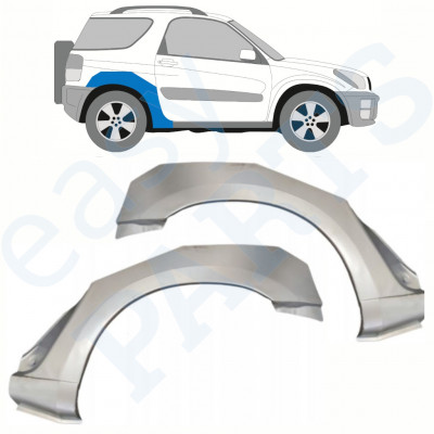 Pannello di riparazione parafango posteriore per Toyota RAV4 2000-2005 / Sinistra+Destra / Set 10399