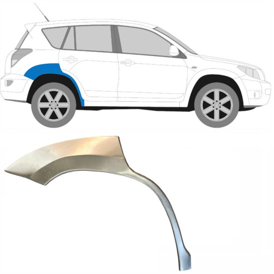 Pannello di riparazione parafango posteriore per Toyota Rav4 2006-2013 / Destra 14753 Pannello di riparazione parafango posteriore per Toyota Rav4 2006-2013 / Destra 14753