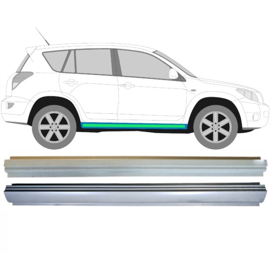 Pannello di riparazione sottoporta interno ed esterno per Toyota Rav4 2006-2013 / Sinistra = Destra (simmetrico) / Set 14904 Pannello di riparazione sottoporta interno ed esterno per Toyota Rav4 2006-2013 / Sinistra = Destra (simmetrico) / Set 14904