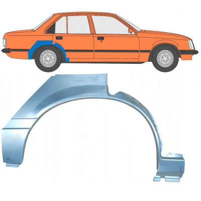 Pannello di riparazione parafango posteriore per Opel Rekord E 1977-1982 / Destra 8076