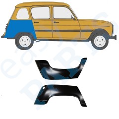 Pannello di riparazione parafango posteriore per Renault 4 1962-1993 / Sinistra+Destra / Set 9708
