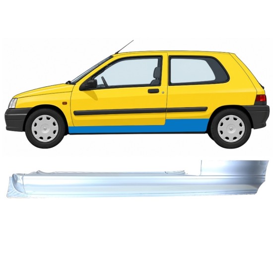 Sottoporta Lamiera Completo per Renault Clio I 1990-1998 / Sinistra 11010