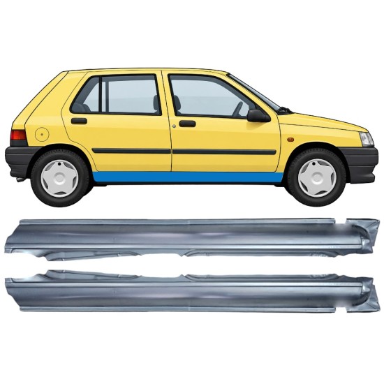 Sottoporta Lamiera Completo per Renault Clio I 1990-1998 / Sinistra+Destra / Set 11014