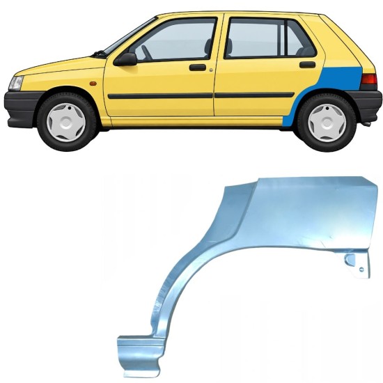 Pannello di riparazione parafango posteriore per Renault Clio I 1990-1998 / Sinistra 7683