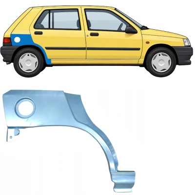 Pannello di riparazione parafango posteriore per Renault Clio I 1990-1998 / Destra 7682