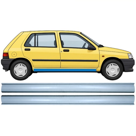 Pannello di riparazione sottoporta inferiore per Renault Clio I 1990-1998 / Sinistra+Destra / Set 9850