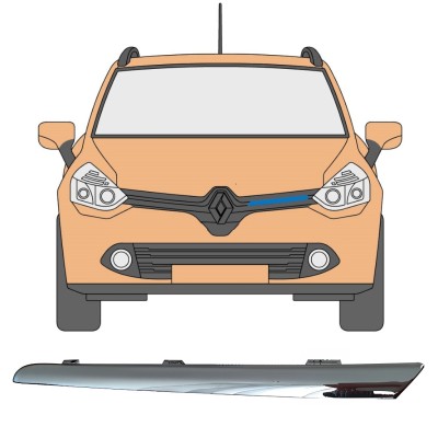 Modanatura della griglia per Renault Clio IV 2012-2016 / Sinistra 16233