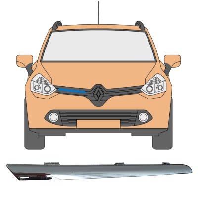 Modanatura della griglia per Renault Clio IV 2012-2016 / Destra 16232