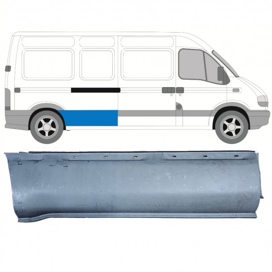 Pannello di riparazione laterale per Opel Movano / R Master 1998-2010 / LWB / Destra 7371