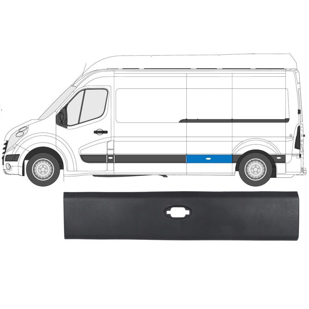 Modanatura Laterale Per R Master 2010- / Lwb / Sinistra 7216