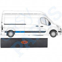 Modanatura laterale con lampada per Renault Master 2010- / LWB / Destra /  10548
