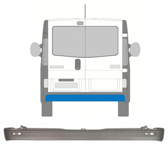 Paraurti posteriore per Renault Trafic 2001-2014 8207