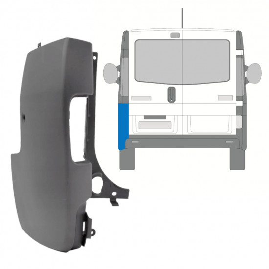 RENAULT TRAFIC 2001-2014 ANGOLO DEL PARAURTI POSTERIORE / SINISTRA