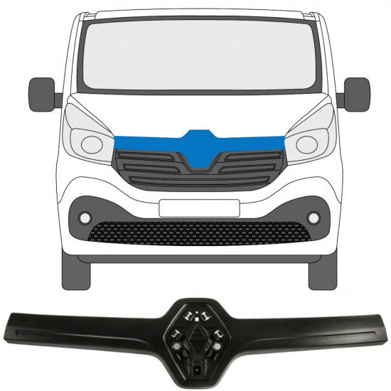 Modanatura della griglia per Renault Trafic 2014- 7542