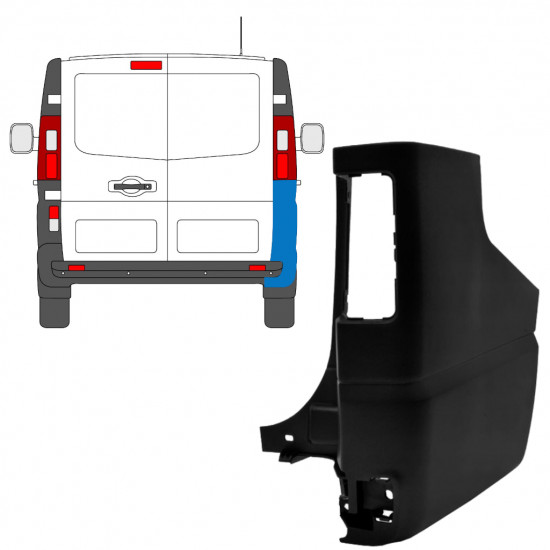 Angolo paraurti posteriore per Renault Trafic 2014- / Destra 7725