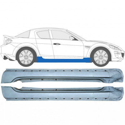 Sottoporta Lamiera Completo per Mazda RX8 2003-2012 / Sinistra+Destra / Set 9284