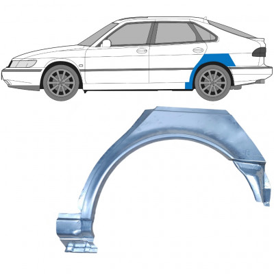 Pannello di riparazione parafango posteriore per Saab 900 1994-1998 / Sinistra 6984