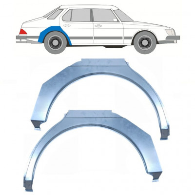 Pannello di riparazione parafango posteriore per Saab 900 1978-1995 / Sinistra+Destra / Set 11045