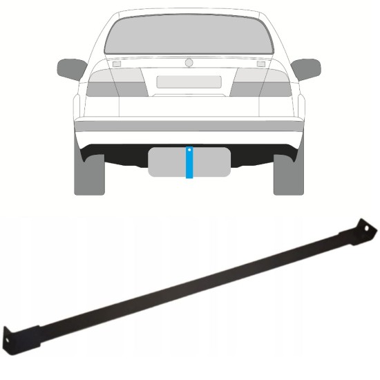 Cinghie serbatoio carburante per Saab 9-5 1997-2010 15030