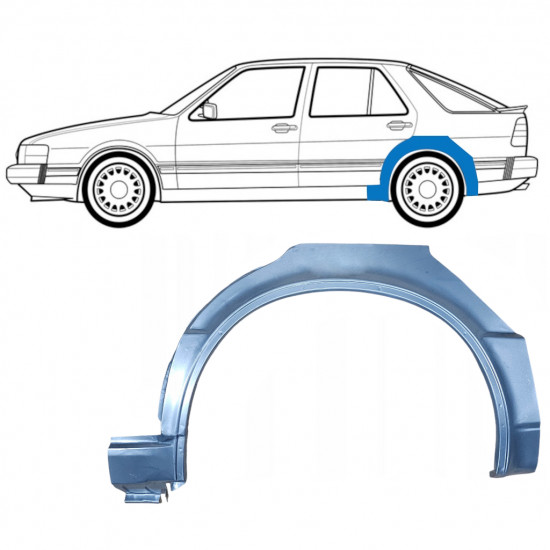 Pannello di riparazione parafango posteriore per Saab 9000 1985-1998 / Sinistra 8121