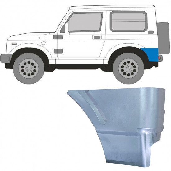 SUZUKI SAMURAI 1981-2004 POSTERIORE RUOTA PANEL / SINISTRA