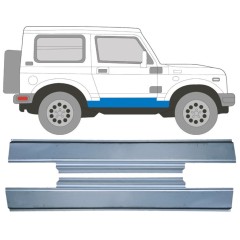 Pannello di riparazione sottoporta lamiera per Suzuki Samurai 1981- / Sinistra+Destra / Set 16143