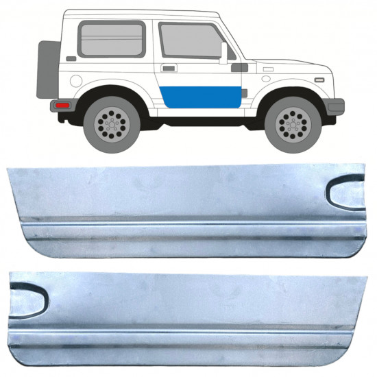 Lamierato riparazione porta per Suzuki Samurai 1981-2004 / Sinistra+Destra / Set 10542