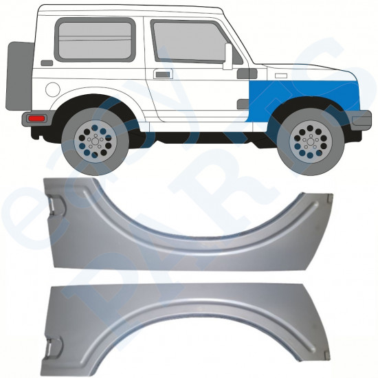 Pannello di riparazione parafango anteriore per Suzuki Samurai 1981-2004 / Sinistra+Destra / Set 10031