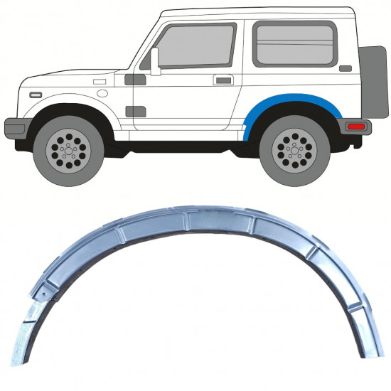 Pannello di riparazione attacco parafango posteriore per Suzuki Samurai 1981- / Sinistra 11832