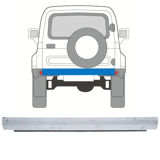 Pannello di riparazione sezione posteriore interna per Suzuki Samurai 1981- 16123