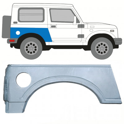 Pannello di riparazione parafango posteriore per Suzuki Samurai 1981-2004 / Destra 10814