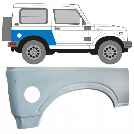 SUZUKI SAMURAI 1981-2004 PANNELLO DI RIPARAZIONE DELL\'ALA POSTERIORE / DESTRA