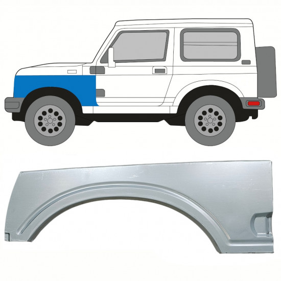 Pannello di riparazione parafango anteriore per Suzuki Samurai 1981-2004 / Sinistra 8326