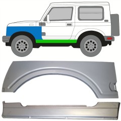Lamiera di riparazione sottoporta completo e parafango anteriore per Suzuki Samurai 1981- / Sinistra / Set 10035