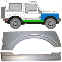 Lamiera di riparazione sottoporta completo e parafango anteriore per Suzuki Samurai 1981- / Destra / Set 10034