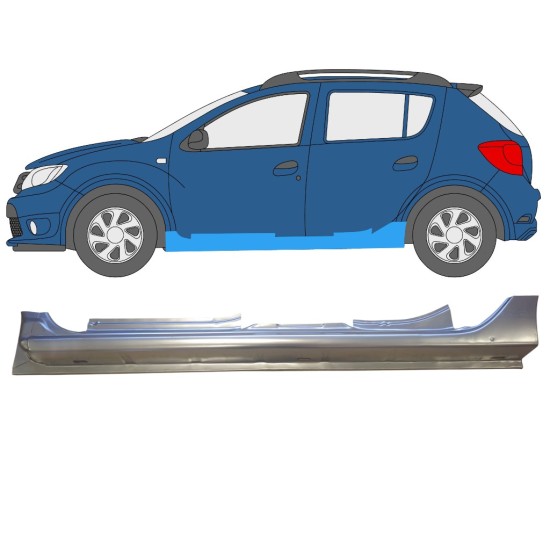 Sottoporta Lamiera Completo per Dacia Sandero 2012-2020 / Sinistra 14844 Sottoporta Lamiera Completo per Dacia Sandero 2012-2020 / Sinistra 14844