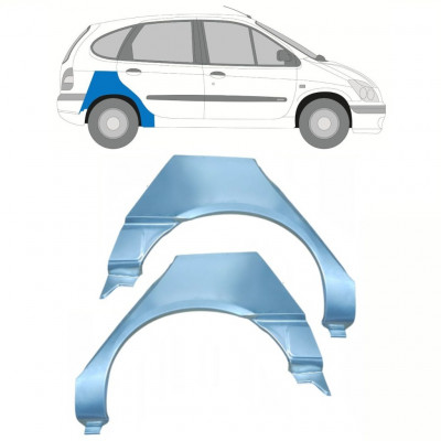 Pannello di riparazione parafango posteriore per Renault Scenic 1995-2003 / Sinistra+Destra / Set 10098