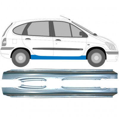 Pannello di riparazione sottoporta lamiera per Renault Megane / Scenic 1995-2003 / Sinistra+Destra / Set 9258