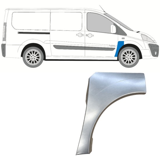 Pannello di riparazione parafango anteriore per Citroen Jumpy 2007-2016 / Destra 15231